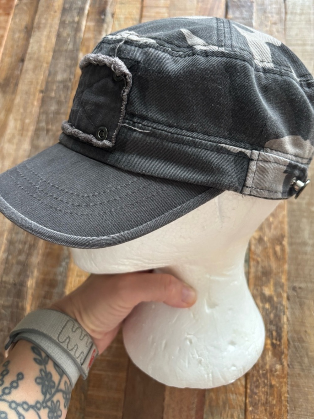 Gray Camouflage  Cap